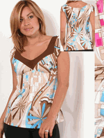 Open Front Boat Neck Top