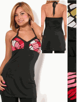 Multi Color Long Tank Top