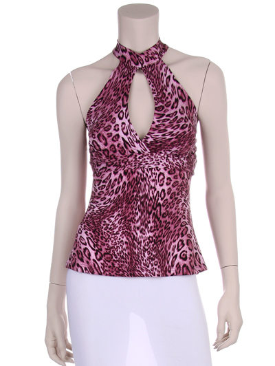 Leopard print top.