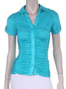 Aqua Scrunch Top