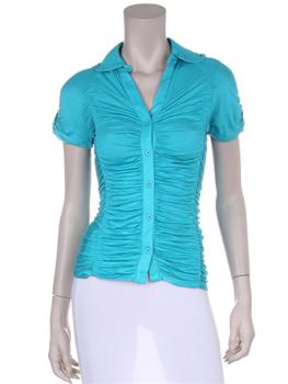 Front view of aqua top.